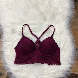 Victoria’s Secret burgundy Lace Bralette